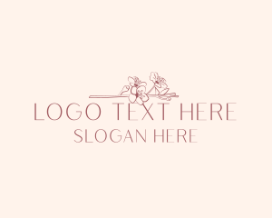 Makeup Artist - Flower Boutique Cosmetics logo design