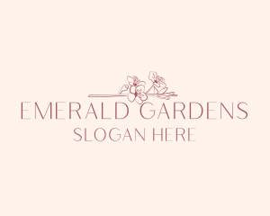 Flower Boutique Cosmetics logo design