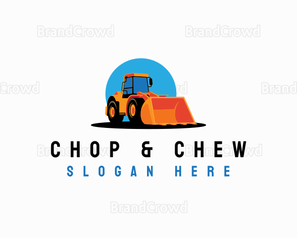 Machinery Construction Bulldozer Logo