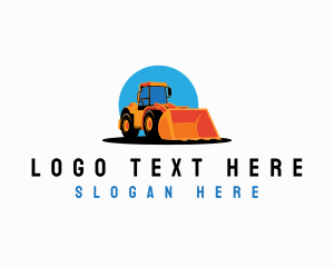 Machinery Construction Bulldozer Logo