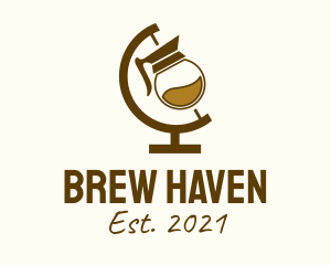 Brown Global Coffee  logo design