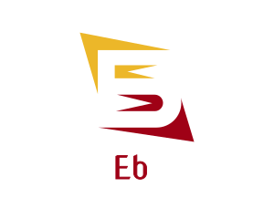Yellow Red Number 5 Logo