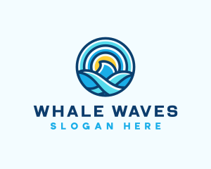 Nautical Water Wave logo design