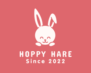 Cute Baby Bunny logo design