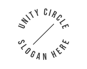 Minimal Circle Line logo design