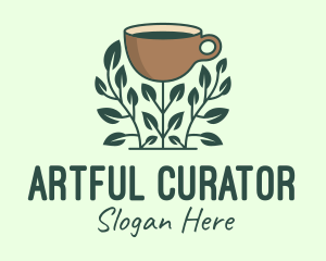 Coffee Cup Plant logo design