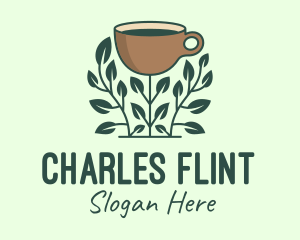 Coffee Cup Plant logo design