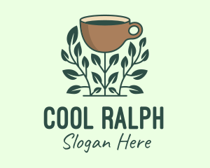 Coffee Cup Plant logo design