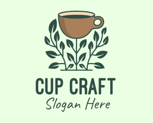 Cup - Coffee Cup Plant logo design