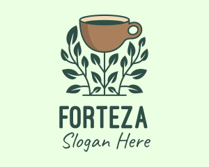 Coffee Cup Plant logo design