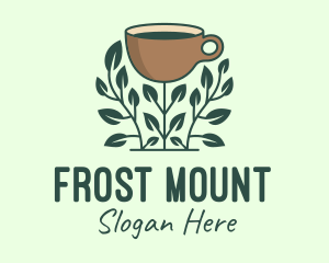 Coffee Cup Plant logo design