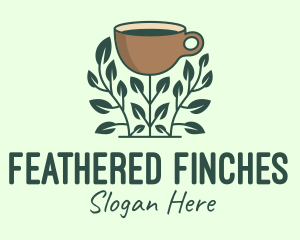 Coffee Cup Plant logo design