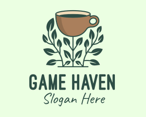 Latte - Coffee Cup Plant logo design