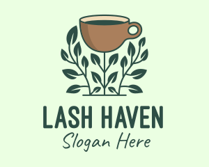 Coffee Cup Plant logo design