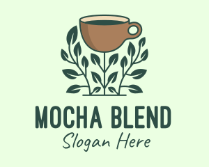 Mocha - Coffee Cup Plant logo design