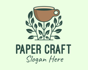 Coffee Cup Plant logo design