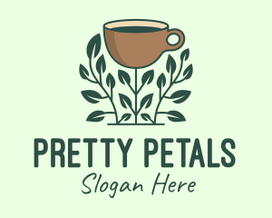 Coffee Cup Plant logo design