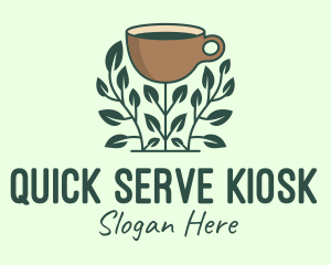 Coffee Cup Plant logo design