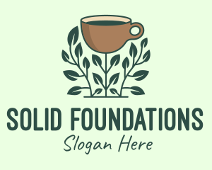 Mug - Coffee Cup Plant logo design