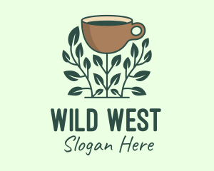 Coffee Cup Plant logo design