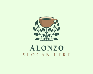 Coffee Cup Plant logo design