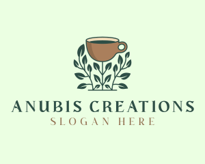 Coffee Cup Plant logo design