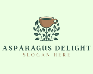 Coffee Cup Plant logo design