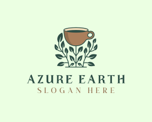 Coffee Cup Plant logo design