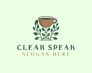 Coffee Cup Plant logo design