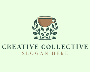 Coffee Cup Plant logo design