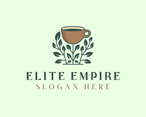 Coffee Cup Plant logo design