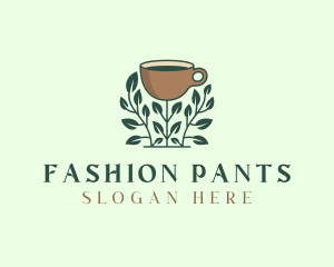 Coffee Cup Plant logo design