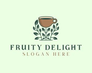 Coffee Cup Plant logo design