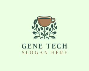 Coffee Cup Plant logo design