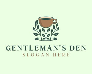 Coffee Cup Plant logo design