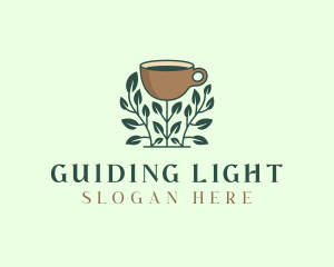 Coffee Cup Plant logo design