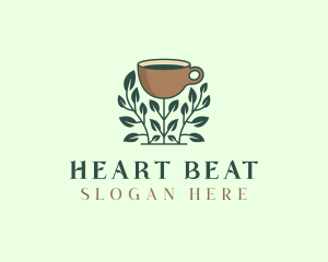 Coffee Cup Plant logo design