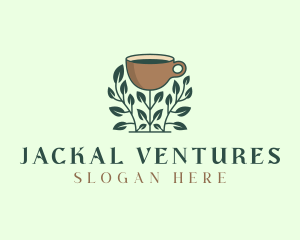 Coffee Cup Plant logo design