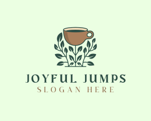 Coffee Cup Plant logo design