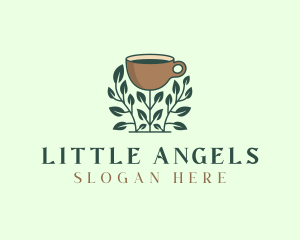 Coffee Cup Plant logo design