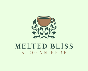 Coffee Cup Plant logo design