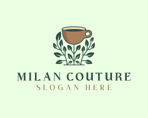 Coffee Cup Plant logo design