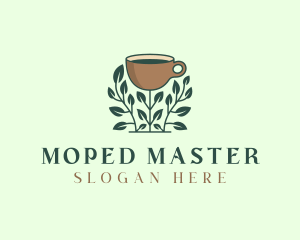 Coffee Cup Plant logo design