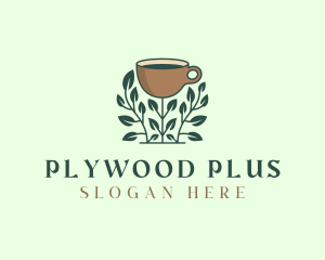 Coffee Cup Plant logo design