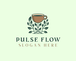 Coffee Cup Plant logo design