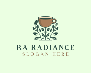 Coffee Cup Plant logo design