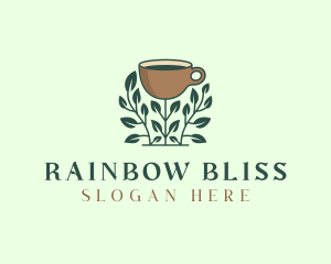 Coffee Cup Plant logo design