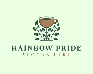 Coffee Cup Plant logo design