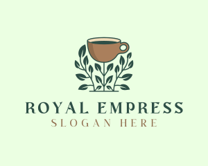 Coffee Cup Plant logo design