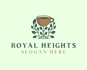 Coffee Cup Plant logo design